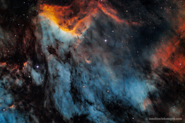 PELICAN NEBULA HUBBLE PALETTE